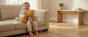 Lenabo ist ein modulares Hör- und Lernsystem für Kinder. Es verbindet kuschelige Plüschcharaktere („Lenabies“) mit einem Smart Speaker und einer App. Dabei kann der Lenabo Smart Speaker bequem in jedes Lenabie Kuscheltier eingesetzt werden und so werden passend zum Motiv jeweils wahlweise Weißes Rauschen, Einschlafmelodien, Geschichten, Musik, Hörspiele und Lerninhalte bereitgestellt – altersgerecht von 0 bis 7+ Jahren. Das System wächst mit dem Entwicklungsstand des Kindes mit.
