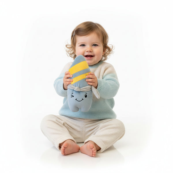 Lenabie Nalu (Surfboard) Kuscheltier für Babys und Kleinkinder – nutzbar mit dem Lenabo Smart Speaker, mitwachsendes Audio-Spielzeug von 0–7 Jahren