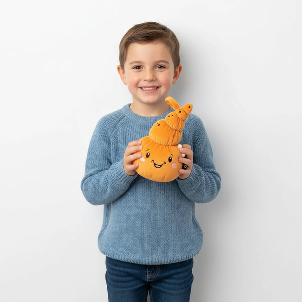 Lenabie Mia (Muschel) Kuscheltier für Babys und Kleinkinder – nutzbar mit dem Lenabo Smart Speaker, mitwachsendes Audio-Spielzeug von 0–7 Jahren