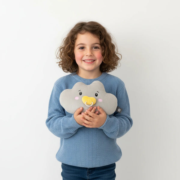 Lenabie Lina (Wolke) Kuscheltier für Babys und Kleinkinder – nutzbar mit dem Lenabo Smart Speaker, mitwachsendes Audio-Spielzeug von 0–7 Jahren