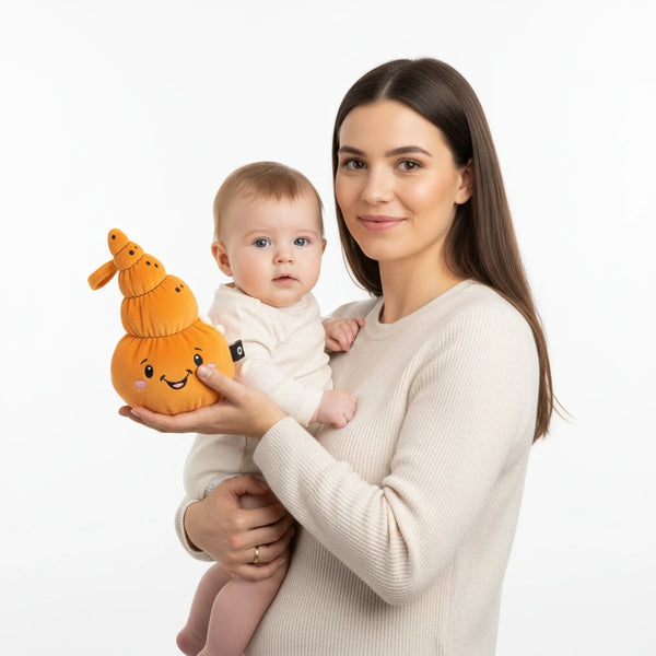 Lenabie Mia (Muschel) Kuscheltier – smartes Plüschtier für Babys und Kinder, kombinierbar mit dem Lenabo Smart Speaker, mitwachsend von 0–7 Jahren